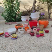 فروش تعدادی گلدان سفالی وپلاستیکی