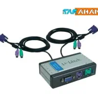 2 عدد سوییچ 2 پورت usb kvm دی-لینک مدل KVM121