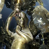 لوسترفرشته تمام برونزسنگین|لوستر و چراغ آویز|پردیس, فاز ۶|دیوار