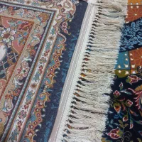 فرش پرگل سورمه ای|فرش|بندرعباس, |دیوار