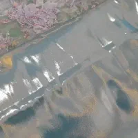 پارچه منجق کاری شده همراه با آستر