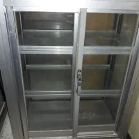 فروش ویترین الومینیوم باشیشه وچرخ کامل|بوفه، ویترین، کنسول|اهواز, کمپلو جنوبی|دیوار