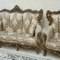 یکدست مبل سلطنتی ۹ نفره به همراه ۳ میز عسلی
