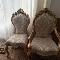 مبل سلطنتی ۹ نفره همراه با میز غذا خوری چهارنفره|مبلمان خانگی و میز عسلی|مرند, |دیوار