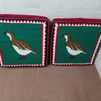 سه جفت پشتی درحدنو دست بافت بند ابریشم