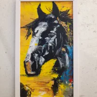 نقاشی رنگ روغن روی چوب|تابلو، نقاشی، عکس|تهران, ترمینال غرب|دیوار