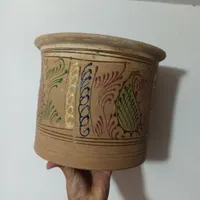 دو عدد گلدان سفالی بزرگ|گل و گیاه طبیعی|ارومیه, |دیوار