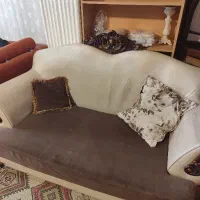 مبلمان ۷نفره چوب|مبلمان خانگی و میز عسلی|کرج, فاز ۳ گوهردشت|دیوار
