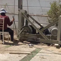 حفاری چاه اب عمیق بادستگاه،بازو بست پمپ شناور ،