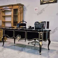 میز مدیریت فرانسوی مبلمان اداری کلاسیک صندلی چوبی