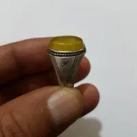 انگشترنقره باعقیق زرد