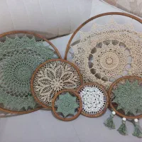 دیوارکوب قلاب بافی طرح ماندالا