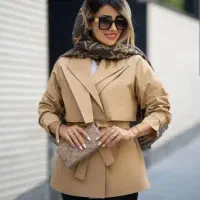 بارانی ضد آب دو یقه  سایز ۳۸ تا ۴۲