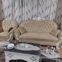 مبل هشت نفره با پارچه نانو  در حد نو
