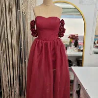 لباس مجلسی رنگ آلبالویی