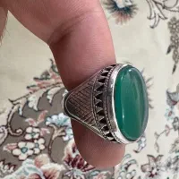 انگشتر عقیق سبز