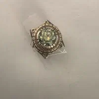 انگشتر مردانه موزانایت سبز تبریز