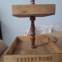 میوه خوری چوبی دوطبقه