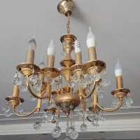 لوستر ۶ شاخه ۱۲ شعله نورسازان