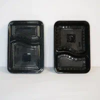 ظرف دو خانه درب دار ترموفرمینگ (عمده)