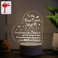 چراغ خواب سه بعدی قلم دار طرح عشق