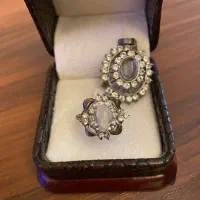 انگشتر و آویز نقره با سنگ در نجف