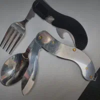 ست قاشق چنگال کوهنوردی تاشو