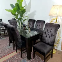 میزوصندلی ناهارخوری غذاخوری ۶نفره چوبی درحدنو