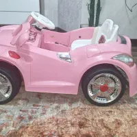 ماشین برقی دو موتور صورتی کاملا سالم ونو