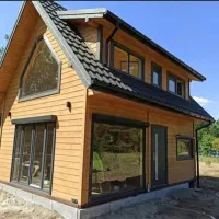 ساخت خانه چوبی کلبه سوییسی آلاچیق