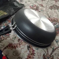 دوعدد ماهیتابه تفلون دسته دار اصلا استفاده نشدن|ظروف پختوپز|کرمانشاه, |دیوار