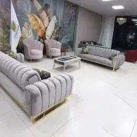 مبل مدل صدفی++ با پارچه ضد لک