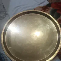 سینی گرد برنجی روسی بسیار قدیمی