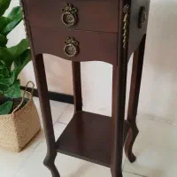 دو عدد میزتلفن چوبی