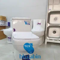 توالت فرنگی سایز بزرگ فلت بغل بسته آگهی۱|لوازم سرویس بهداشتی|رودهن, |دیوار