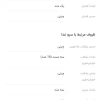 سرویس ۱۲ نفره چینی زرین ایران|ظروف سرو و پذیرایی|تهران, باغ خزانه|دیوار