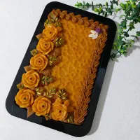 سفارش حلوا زعفرانی و خرما با مغز گرودو