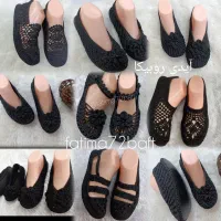 پاپوش دستبافت مجلسی زنانه کفی دار