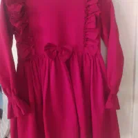 لباس دخترانه یلدا  ست با تل از خود پارچه