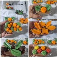 شمع پاییزی و گیفت شب یلدا کدو بلوط بابونه|صنایع دستی و سایر لوازم تزئینی|ساری, |دیوار