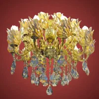 لوستر ۲۰ شعله برنزی با ضمانت ده ساله قیمت واقعی