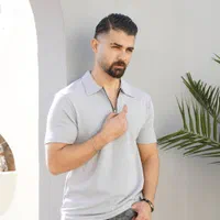 تیشرت (تی شرت) یقه نیم زیپ آستین کوتاه|لباس|شیراز, گلکوب|دیوار