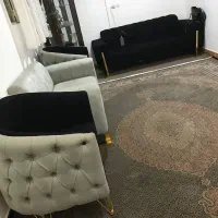 مبل ۷ نفره طوسی مشکی|مبلمان خانگی و میز عسلی|بروجرد, |دیوار