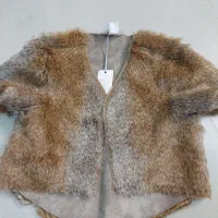 ژاکت کوتاه خزدار خارجی دخترانه سایز s|لباس|پرند, فاز ۲|دیوار