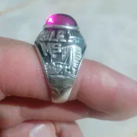 انگشتره نقره رکاب دانشجویی گوشتی