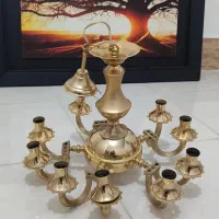 لوستر ابکاری طلا|لوستر و چراغ آویز|رباط‌کریم, رباط‌کریم|دیوار