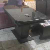 میز ناهار خوری با دو تا صندلی