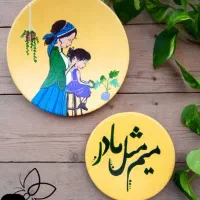 دیوارکوب سفالی برای روز مادر|تابلو، نقاشی، عکس|شاهرود, |دیوار