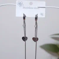 گوشواره دراز قلبی(ورق بزنید )