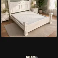 تخت‌خواب دو نفره همراه تشک